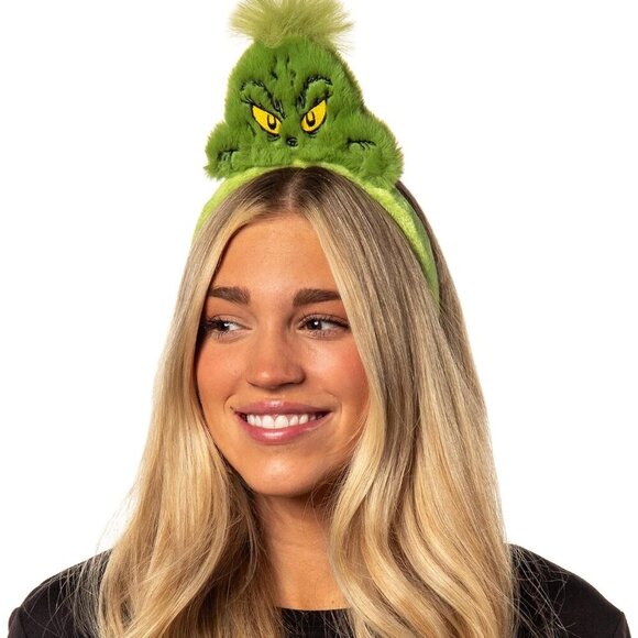 Grinch Costume Headband Fabric Cosplay Holiday Party Accessory - Picture 4 of 5